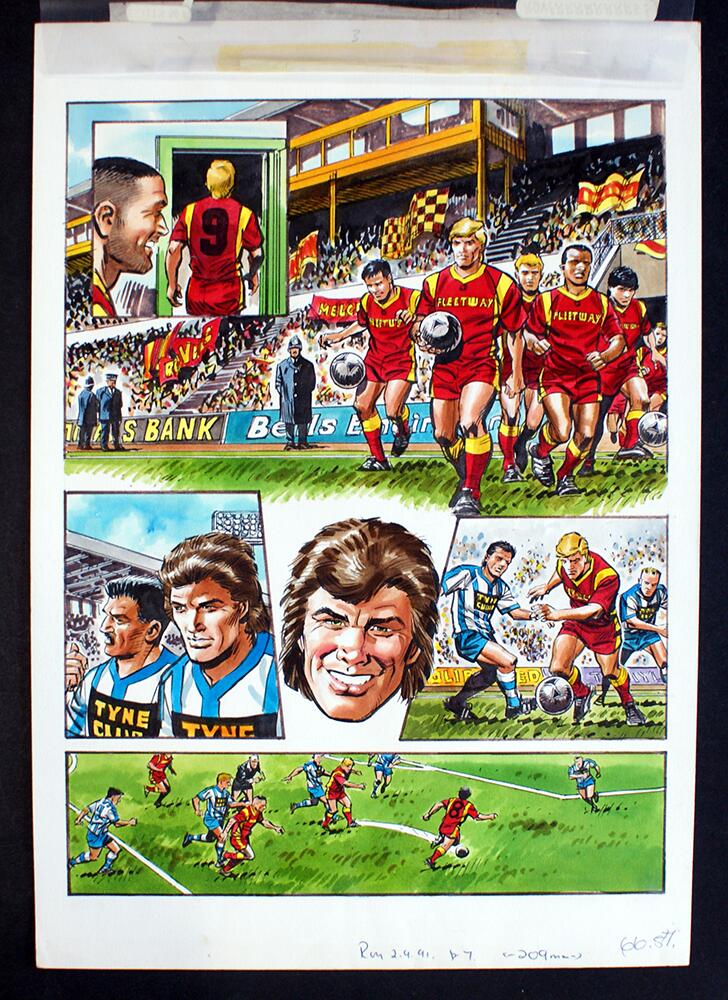 Roy Of The Rovers: Page 7 art by Michael White Roy Of The Rovers: Page 7 art by Michael White