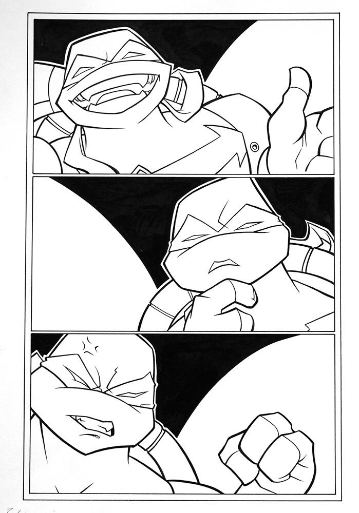 Teenage Mutant Ninja Turtles page 5 art by Bambos (Georgiou) Teenage Mutant Ninja Turtles page 5 art by Bambos (Georgiou)