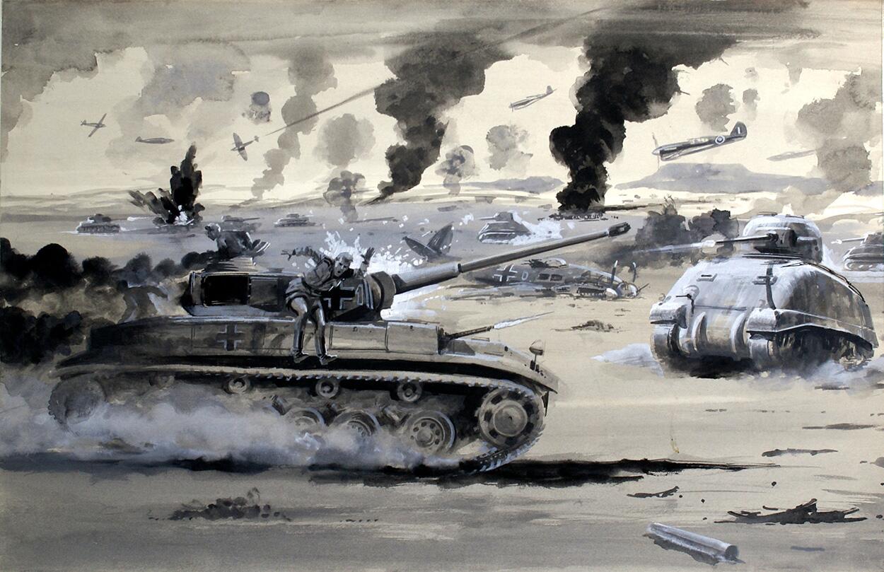 Rommel: The Desert Fox art by Barrie Linklater Rommel: The Desert Fox art by Barrie Linklater