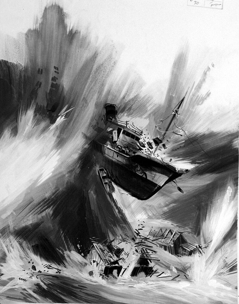 Tsunami art by Gerry Wood Tsunami art by Gerry Wood