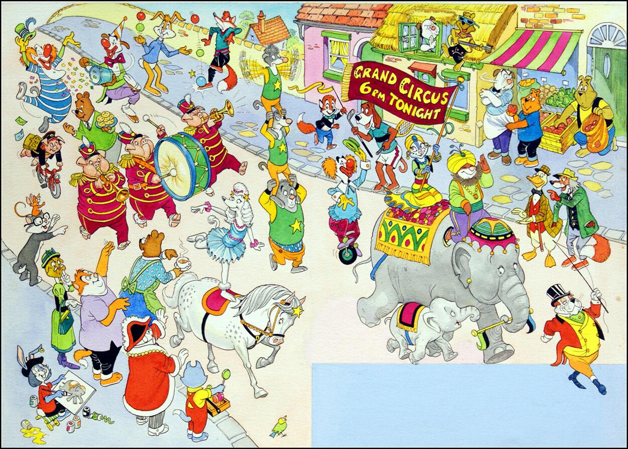 Circus On Parade art by Peter Woolcock Circus On Parade art by Peter Woolcock