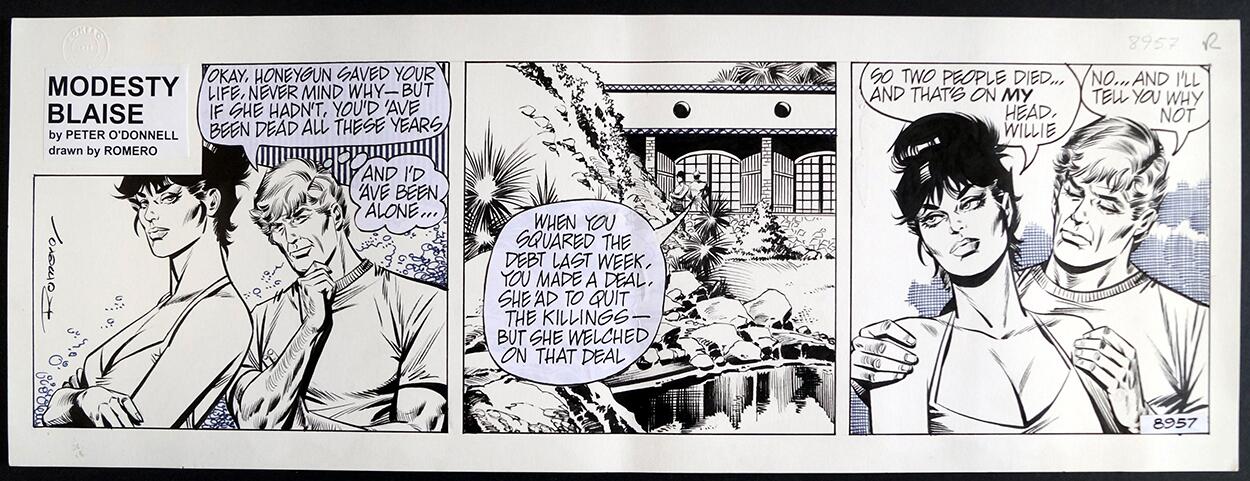 Modesty Blaise Daily Strip #8957 art by Enric Badia Romero Modesty Blaise Daily Strip #8957 art by Enric Badia Romero