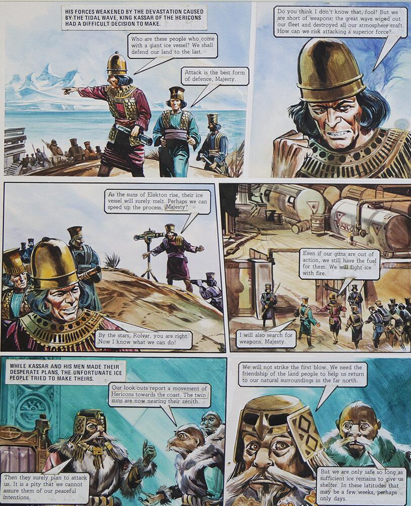 Left hand page art by Gerry Wood Left hand page art by Gerry Wood