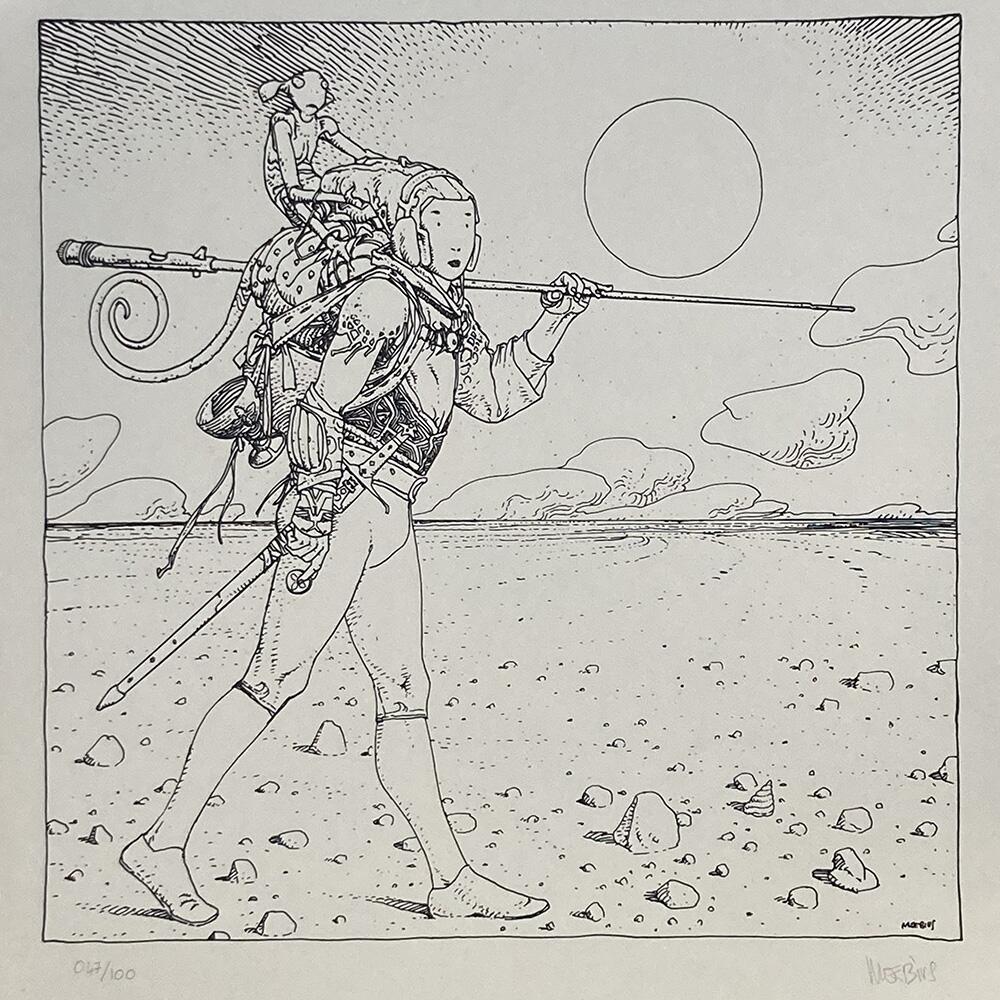 Starwatcher - The Fool art by Moebius (Jean Giraud) Starwatcher - The Fool art by Moebius (Jean Giraud)