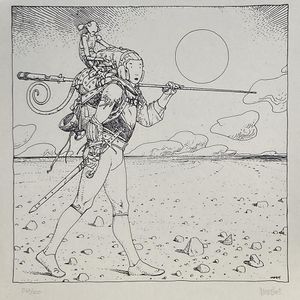 Starwatcher - The Fool art by Moebius (Jean Giraud) Starwatcher - The Fool art by Moebius (Jean Giraud)