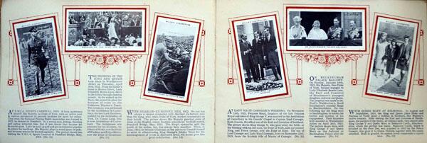 Complete Set of 50 Our King and Queen Cigarette cards in album (1937) by Various Complete Set of 50 Our King and Queen Cigarette cards in album (1937) by Various