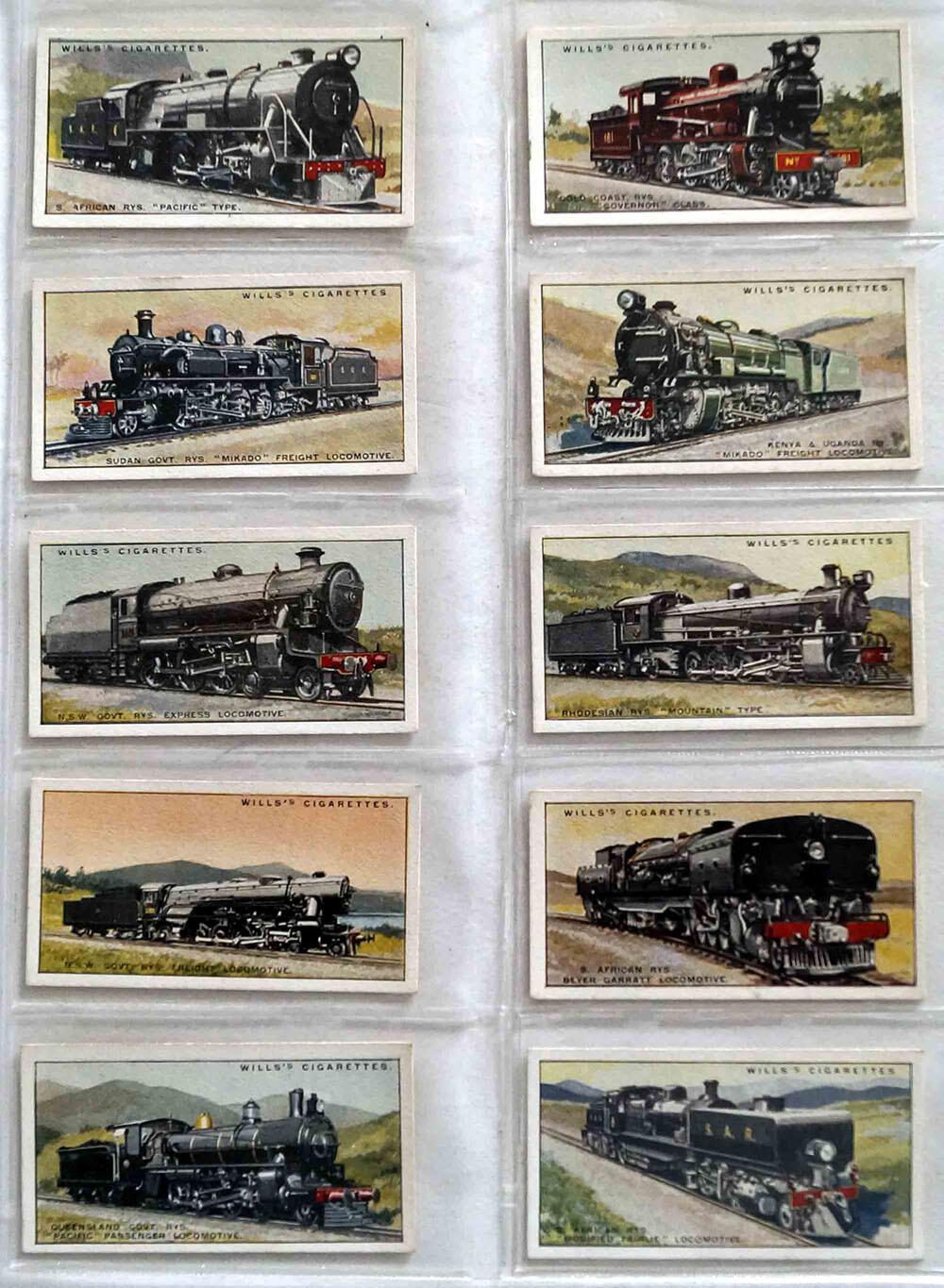 Full Set of 50 Cigarette Cards: Railway Locomotives (1930) by Various Full Set of 50 Cigarette Cards: Railway Locomotives (1930) by Various