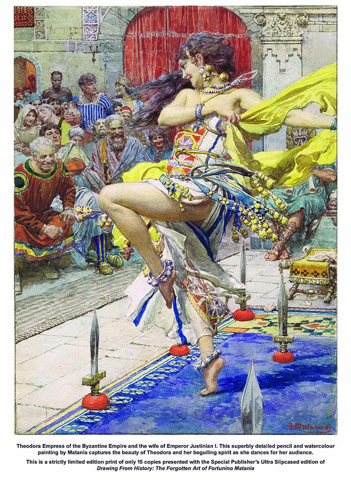 Theodora print exclusive to Ultra Edition), Drawing from History: The Forgotten Art of Fortunino Matania (Publisher's Ultra Slipcased Edition) Theodora print exclusive to Ultra Edition), Drawing from History: The Forgotten Art of Fortunino Matania (Publisher's Ultra Slipcased Edition)