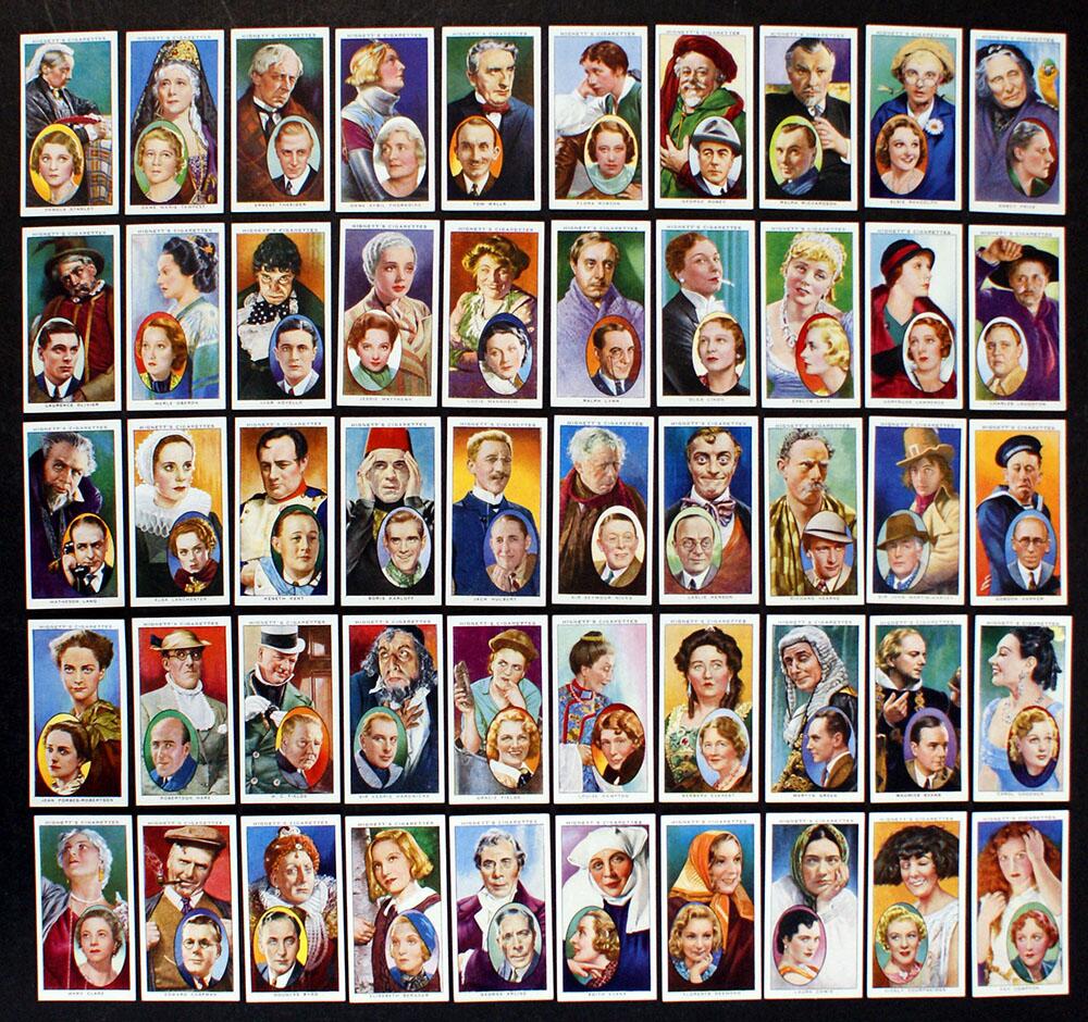Cigarette Cards: Actors Natural & Character Studies (1938) (50 cards) Cigarette Cards: Actors Natural & Character Studies (1938) (50 cards)
