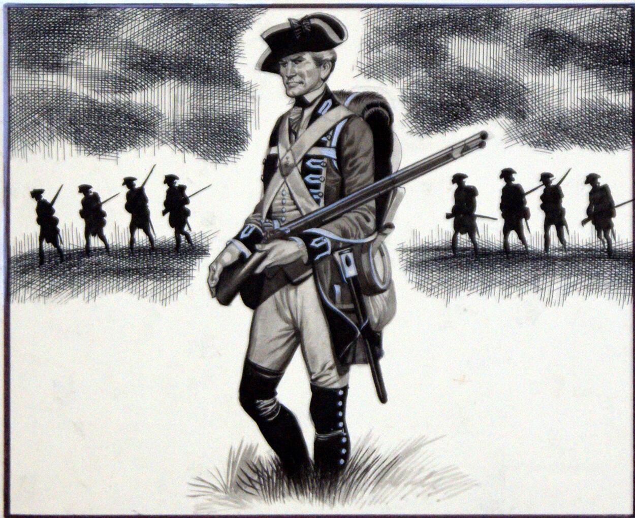 A British Soldier before the Battle of Saratoga art by Ron Embleton A British Soldier before the Battle of Saratoga art by Ron Embleton