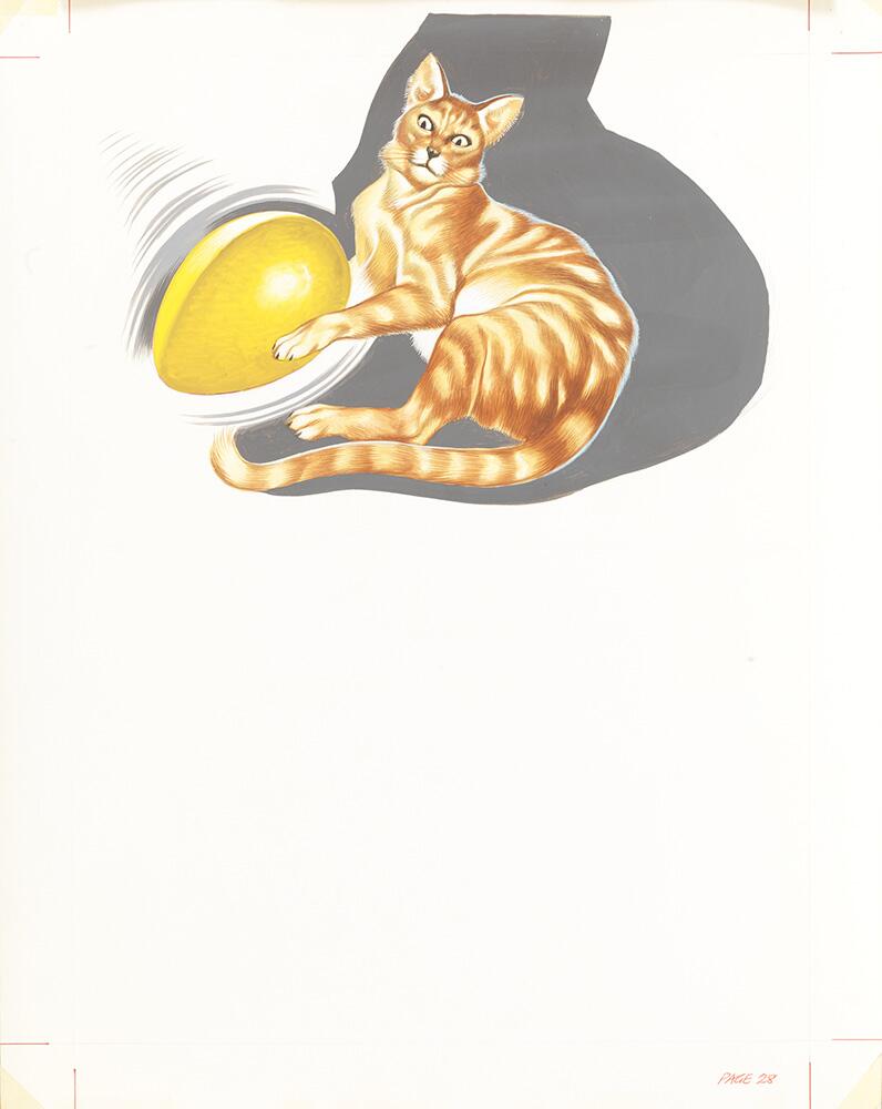 The Cat and the Golden Egg art by Ron Embleton The Cat and the Golden Egg art by Ron Embleton