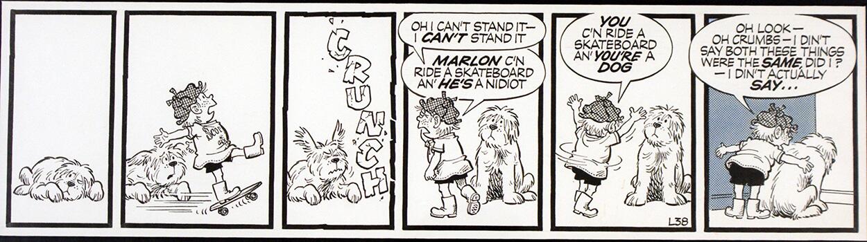 The Perishers daily strip L38: Crunch art by Dennis Collins and Maurice Dodd The Perishers daily strip L38: Crunch art by Dennis Collins and Maurice Dodd