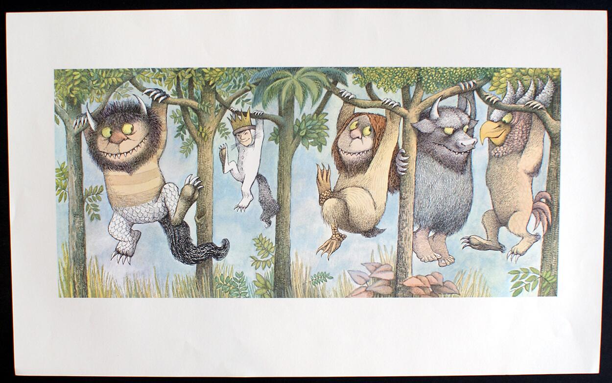 Where The Wild Things Are: In the Trees art by Maurice Sendak Where The Wild Things Are: In the Trees art by Maurice Sendak