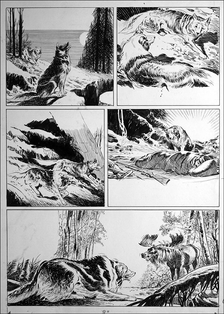 Call of the Wild - Friends and Enemies art by Bill Baker Call of the Wild - Friends and Enemies art by Bill Baker