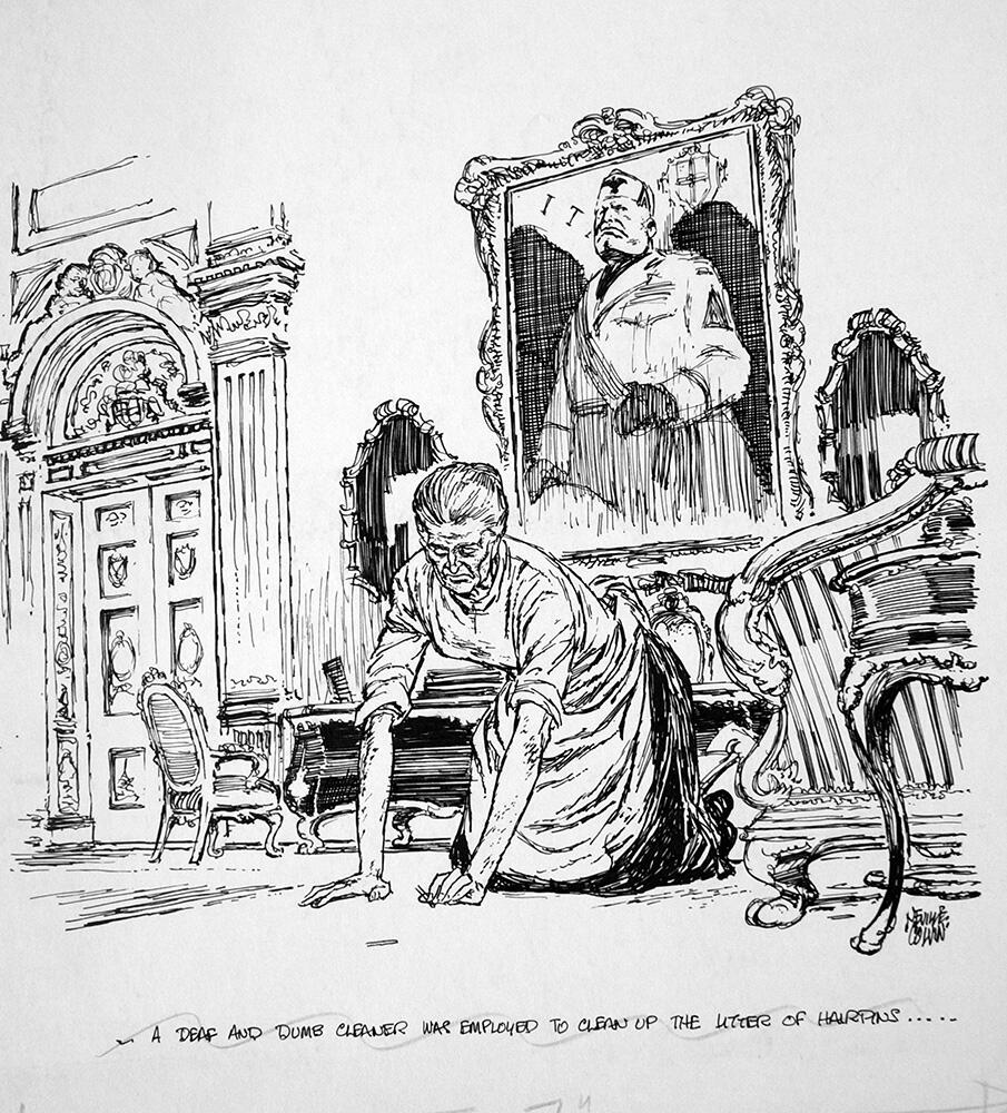 The Mussolini Story 1 art by Neville Colvin The Mussolini Story 1 art by Neville Colvin