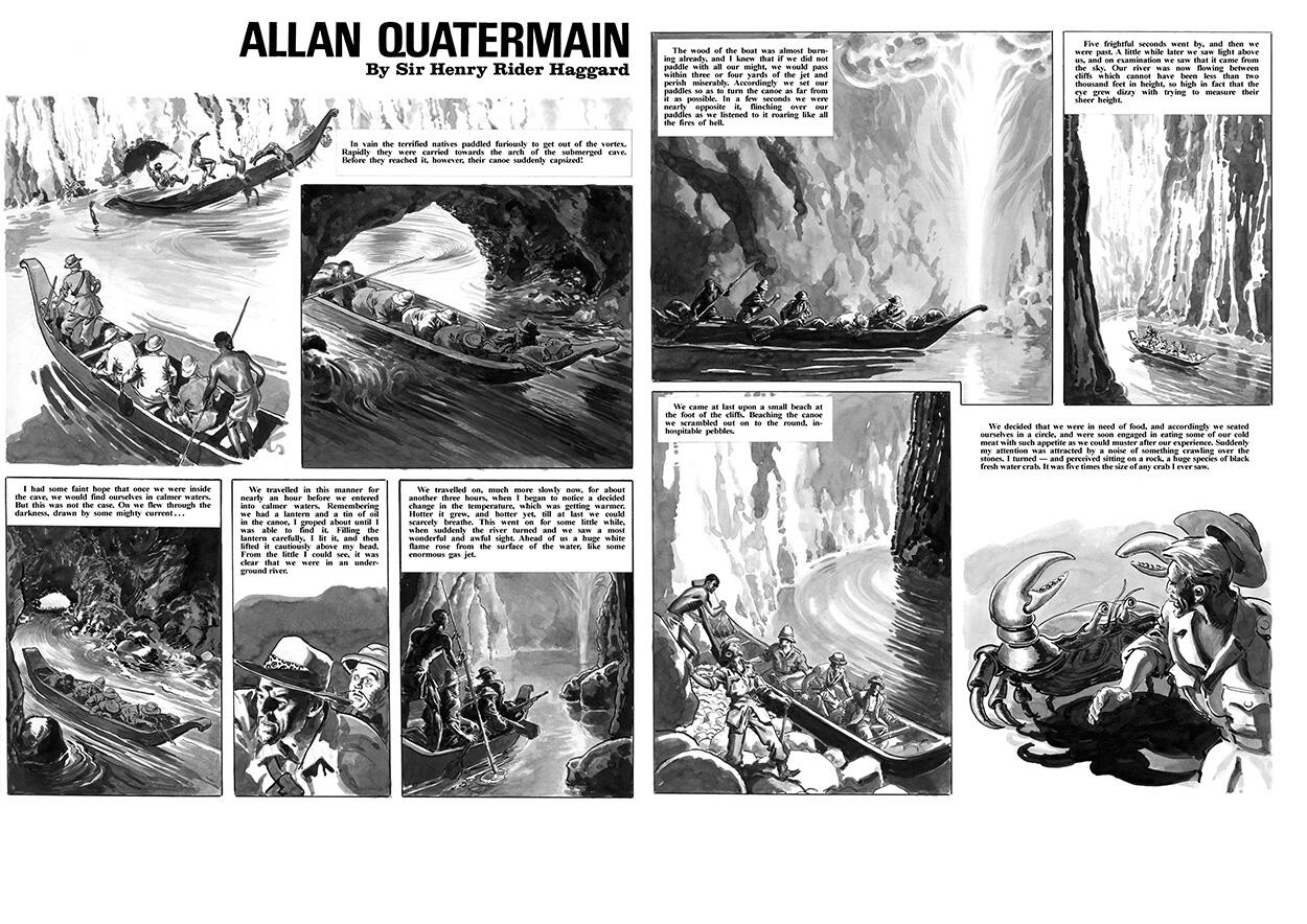 Allan Quatermain Pages 11 and 12 (TWO pages) art by Mike Hubbard Allan Quatermain Pages 11 and 12 (TWO pages) art by Mike Hubbard
