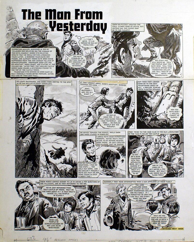 The Man From Yesterday art by Bill Lacey The Man From Yesterday art by Bill Lacey