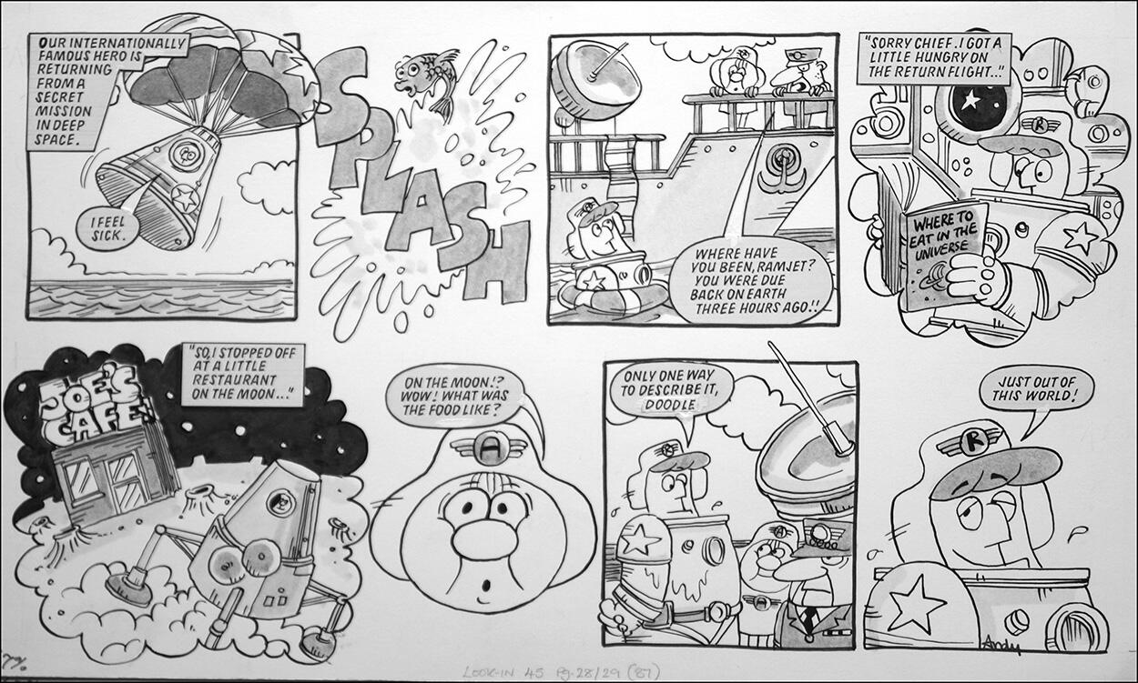 Roger Ramjet: Splashdown art by Andy Lanning Roger Ramjet: Splashdown art by Andy Lanning
