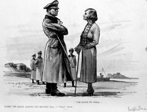 When the Nazis landed on British Soil art by Ralph Bruce When the Nazis landed on British Soil art by Ralph Bruce