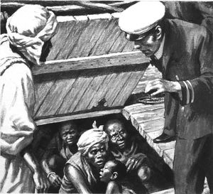 Taken by Arab Slavers art by Ronald Lampitt Taken by Arab Slavers art by Ronald Lampitt