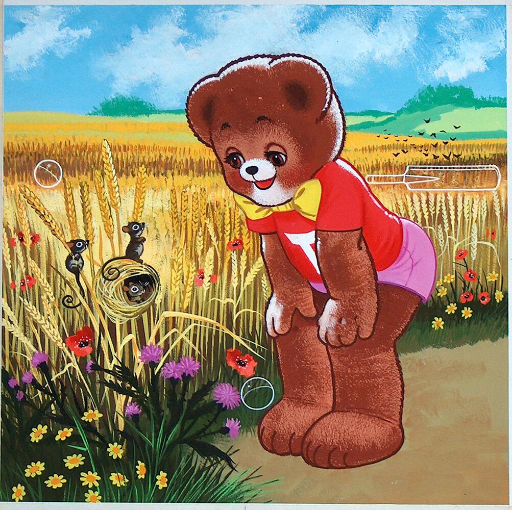 Teddy Bear Comic cover art by William Francis Phillipps Teddy Bear Comic cover art by William Francis Phillipps