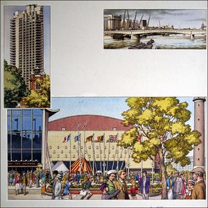 The Buildings of London art by Patrick Nicolle The Buildings of London art by Patrick Nicolle