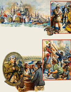 Scrapbook of the British Sailor: four scenes from history art by Eric Parker Scrapbook of the British Sailor: four scenes from history art by Eric Parker