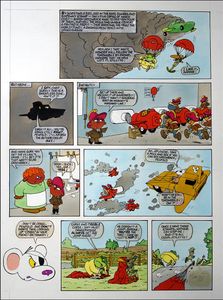 Danger Mouse - Cloud Cleaning (TWO pages) art by Arthur Ranson Danger Mouse - Cloud Cleaning (TWO pages) art by Arthur Ranson