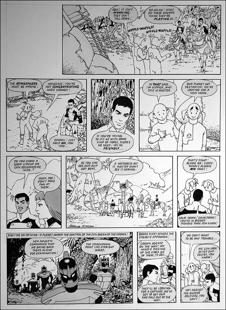 Galaxy Rangers: The Atmosphere Must Be Wrong (TWO pages) art by Arthur Ranson Galaxy Rangers: The Atmosphere Must Be Wrong (TWO pages) art by Arthur Ranson