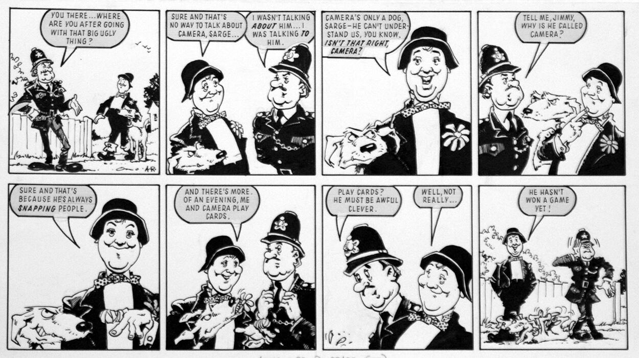 Jimmy Cricket: Police Dog art by Arthur Ranson Jimmy Cricket: Police Dog art by Arthur Ranson