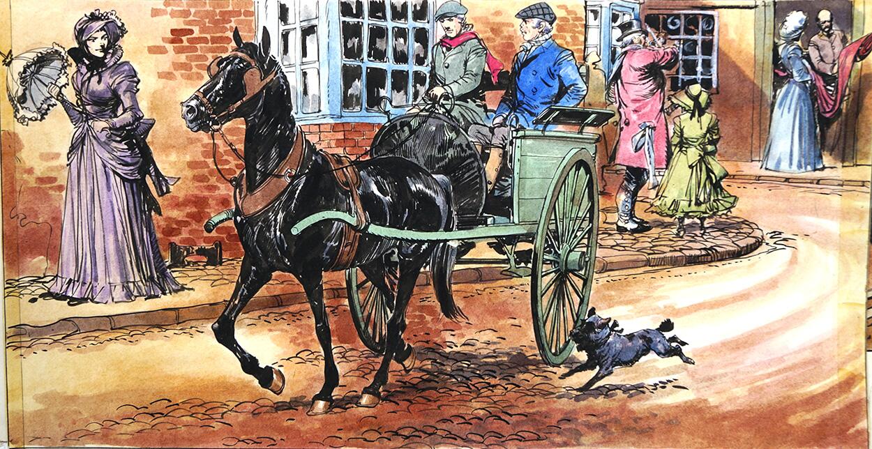 Black Beauty - Attention in the Streets art by Carlos Roume Black Beauty - Attention in the Streets art by Carlos Roume