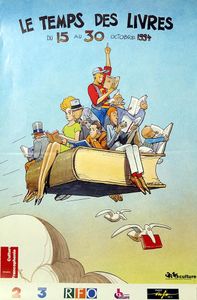 Le Temps des Livres (Book Times) art by Moebius (Jean Giraud) Le Temps des Livres (Book Times) art by Moebius (Jean Giraud)