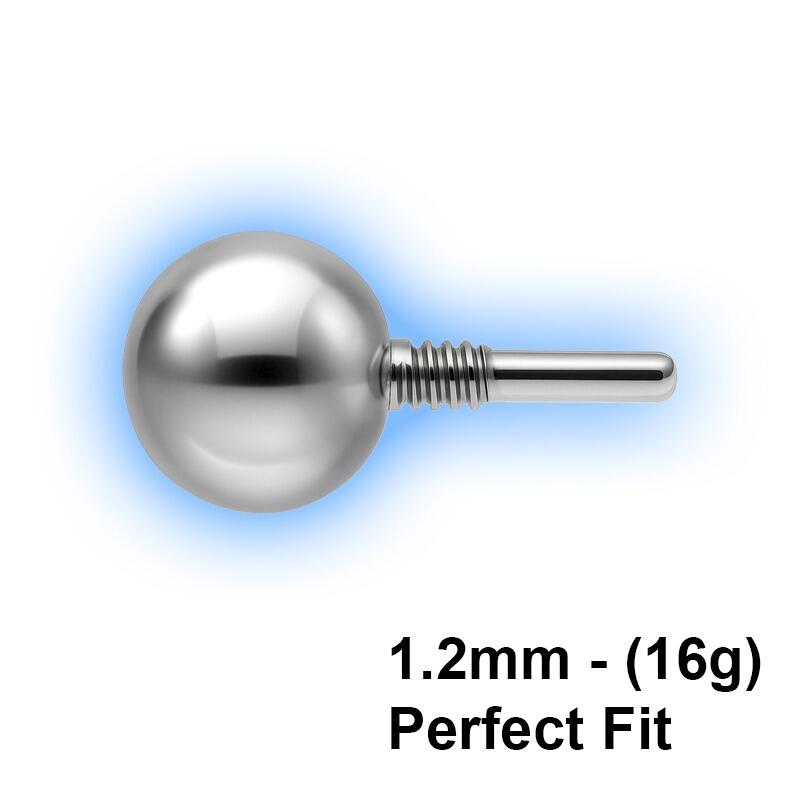 Titanium Perfect Fit Internally Threaded Attachment - 1.2mm (16g)
