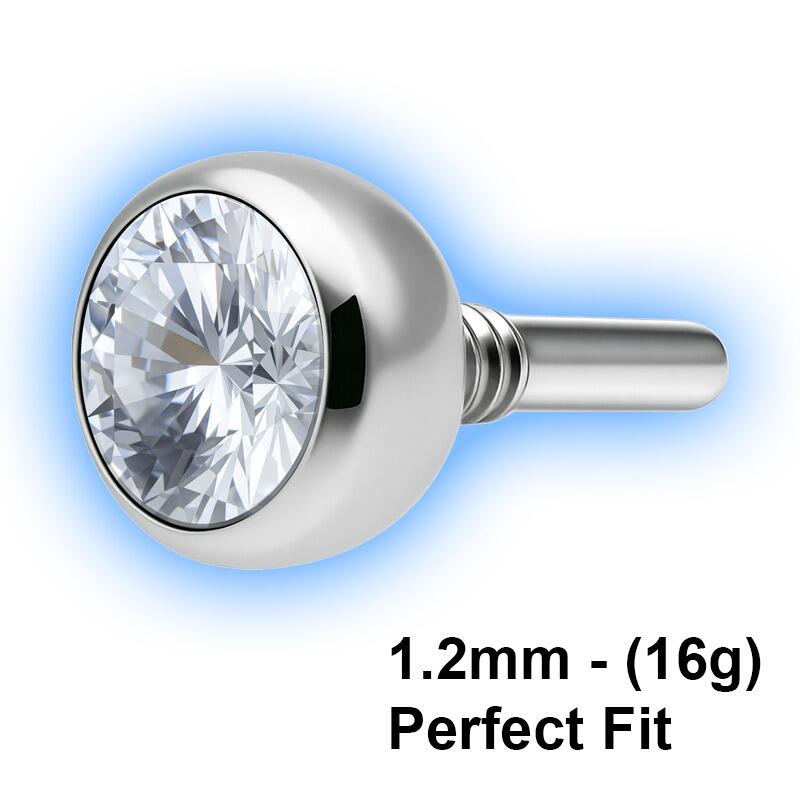 Titanium Perfect Fit Internal Thread Attachment - 1.2mm (16g)