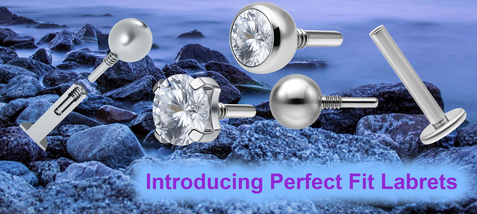 Perfect Fit Labret Studs and Attachments