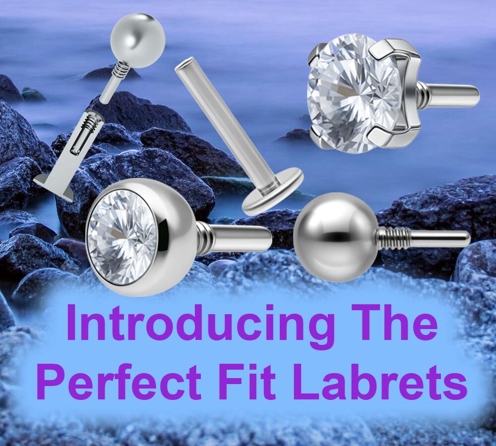Perfect Fit Labret Studs and Attachments
