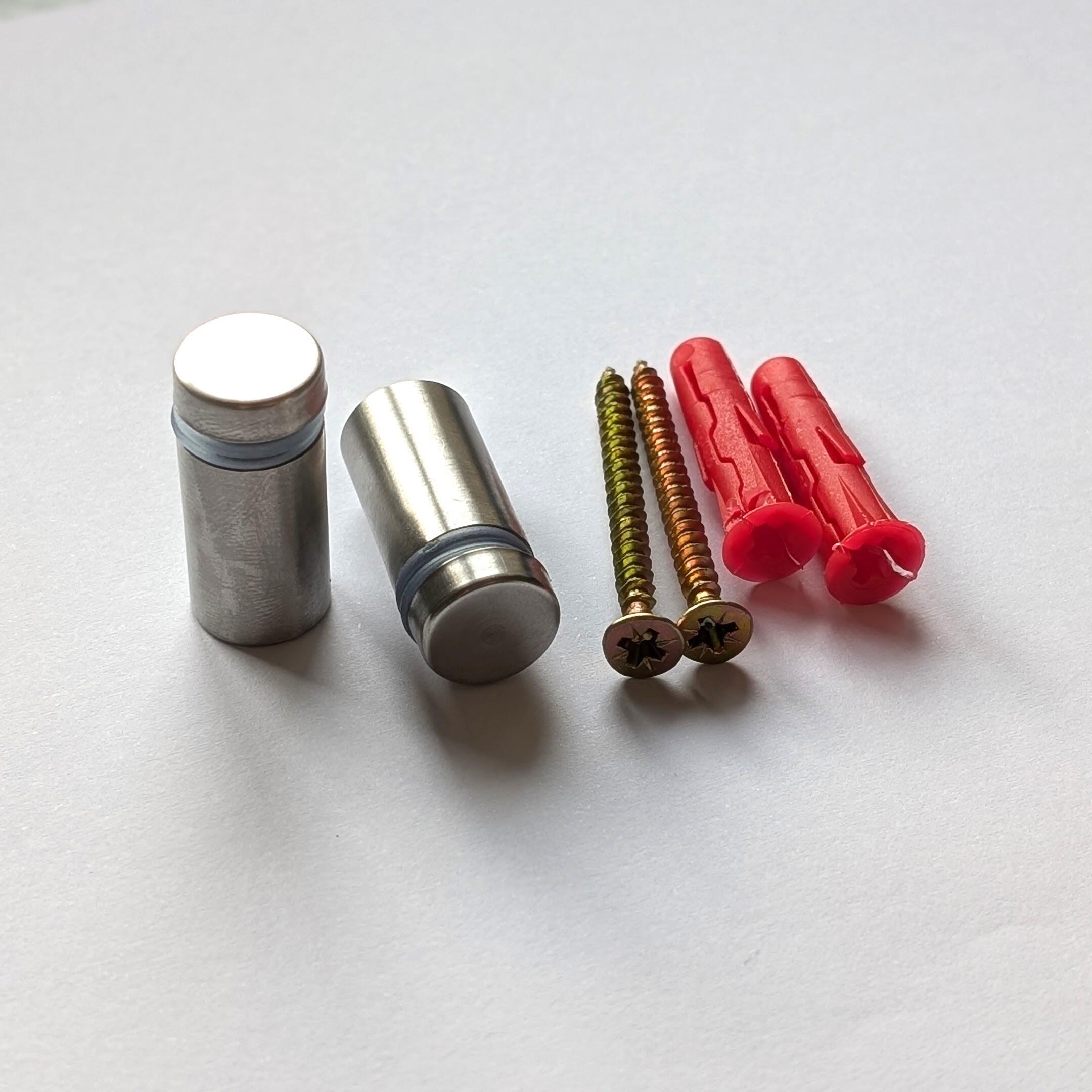 Stainless steel standoff fixings