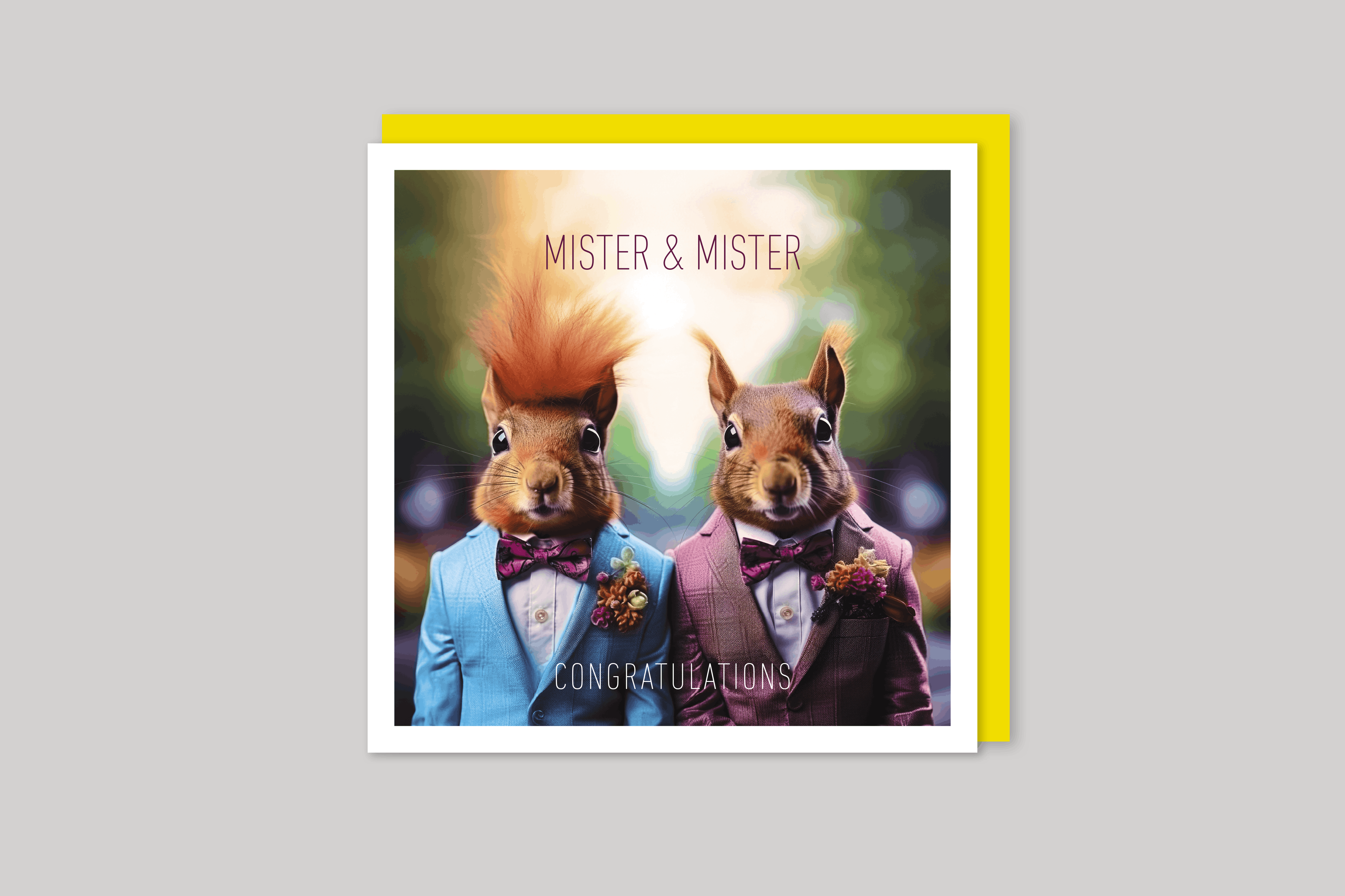 Mister & Mister is from Coola Coola an uber-cool range of animal cards published by Icon, with envelope.