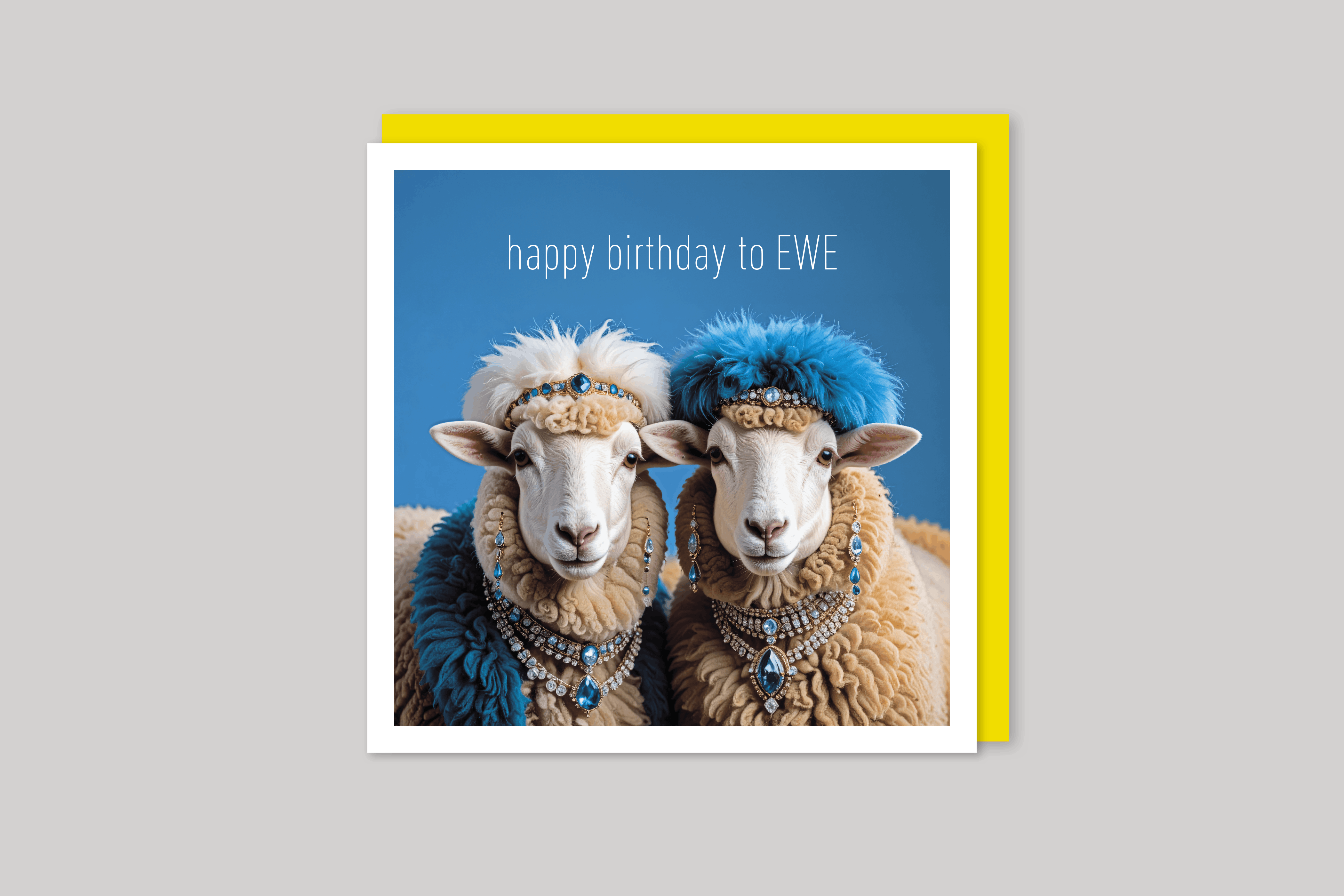 Happy Birthday to Ewe is from Coola Coola an uber-cool range of animal cards published by Icon, with envelope.