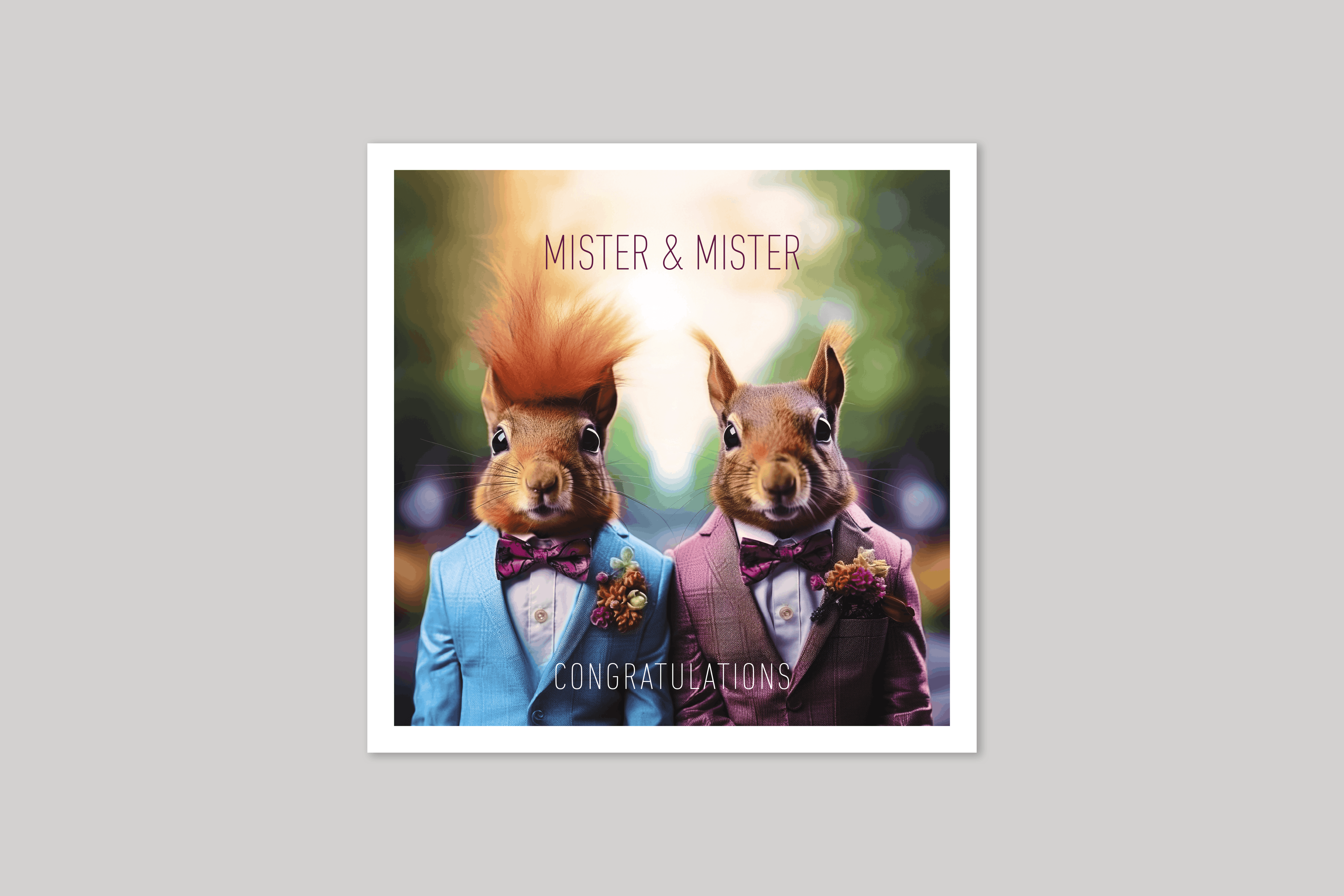 Mister & Mister is from Coola Coola an uber-cool range of animal cards published by Icon.