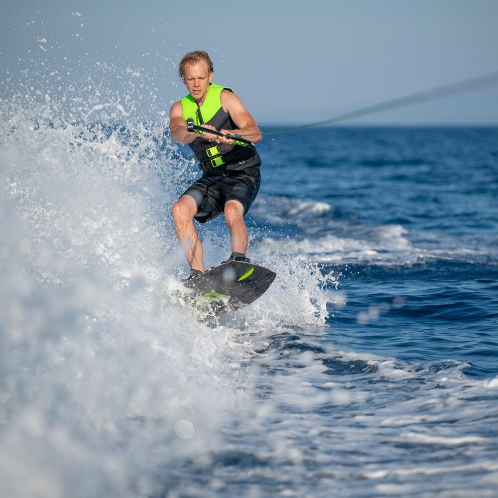 Jobe Vanity Wakeboard & Unit Bindings Package Action 2