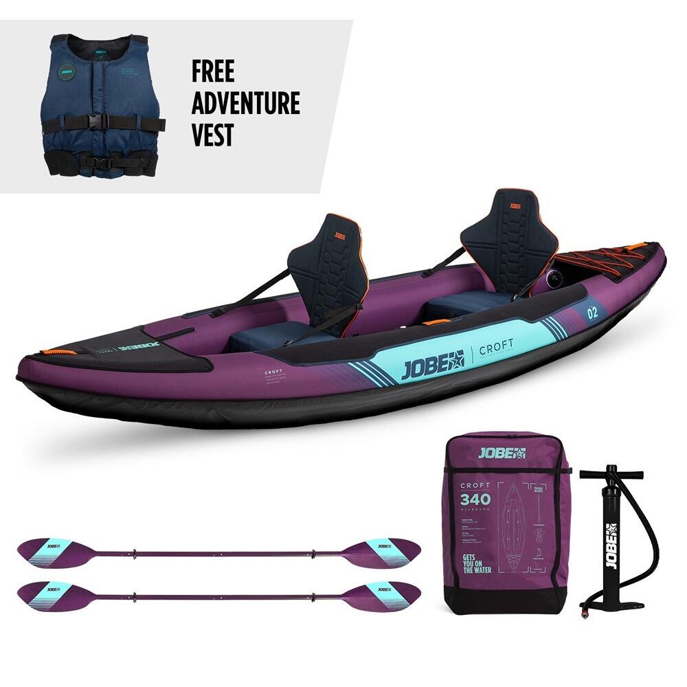 Jobe Croft Inflatable Kayak Package Purple 1