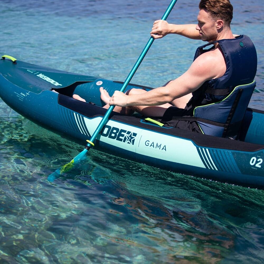 2026 Jobe Gama Inflatable Kayak Package Action 4