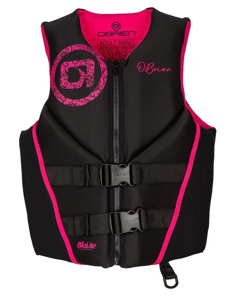 OBrien Women's Traditional Biolite Buoyancy Aid Impact Vest Pink