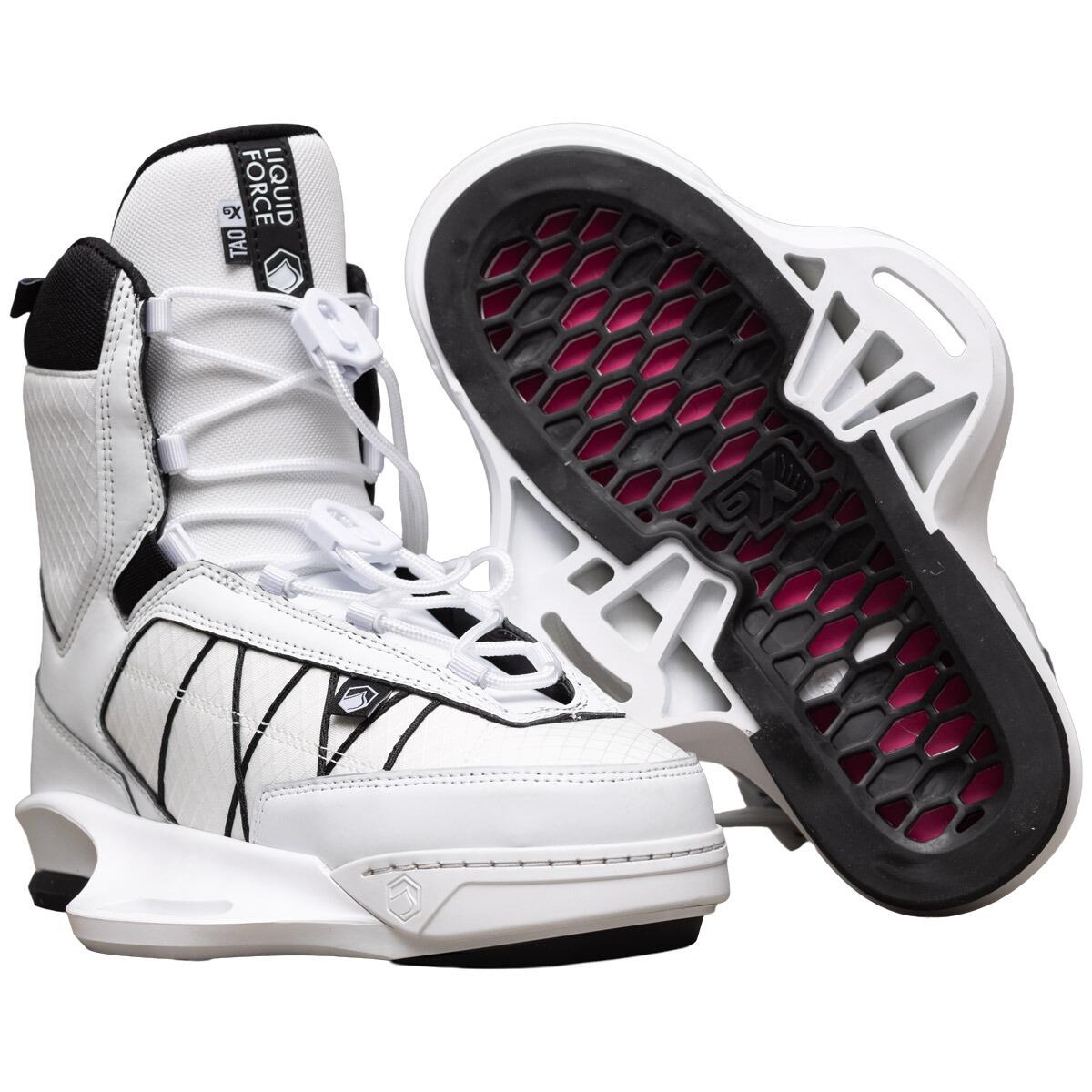 Liquid Force 2026 Tao 6X White Wakeboard Bindings 5