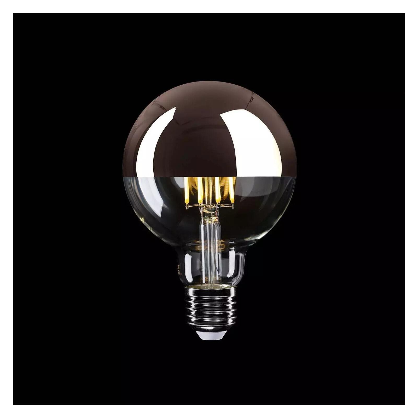 A24 LED Copper Half-Sphere Dimmable Globe Bulb, G95 7W E27 2700K