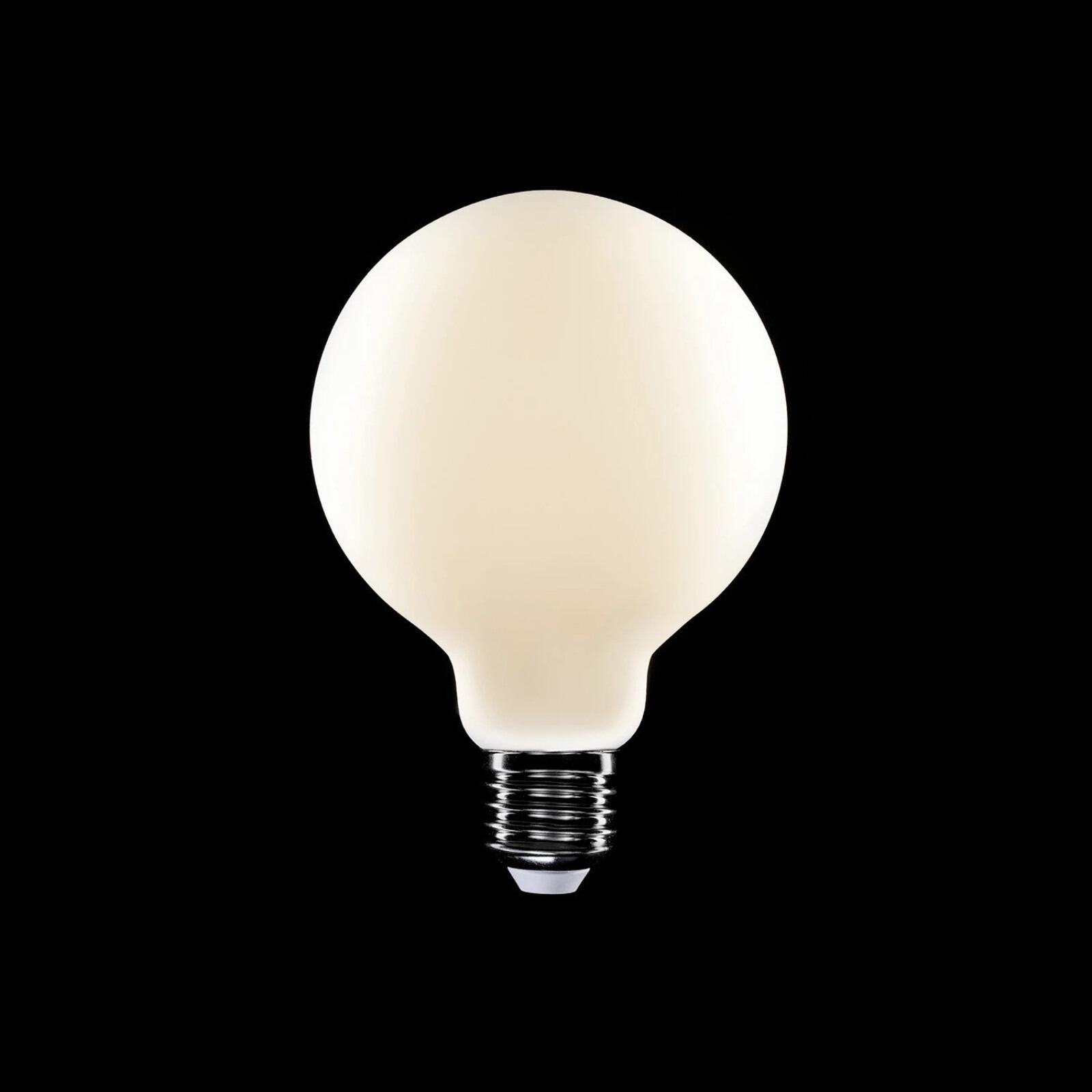 P08 LED Porcelain Effect Globe Bulb, G95 12W 1520LM CRI 95 E27 2700K