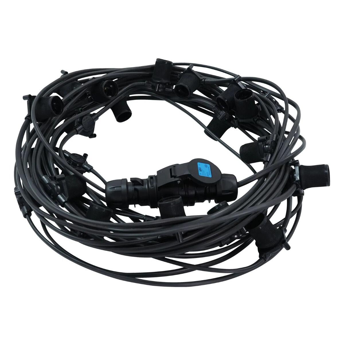 ES Festoon with 3 Metre Spaced Lamp Holders | powershackshop.co.uk
