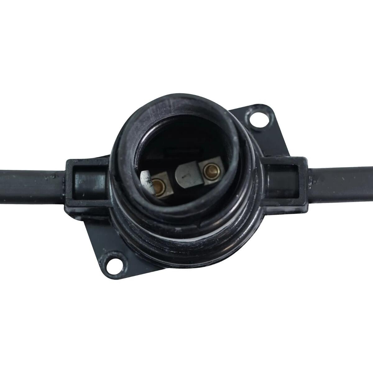 ES Heavy Duty Rubber Festoon with 1 Metre Spaced Lamp Holders | powershackshop.co.uk