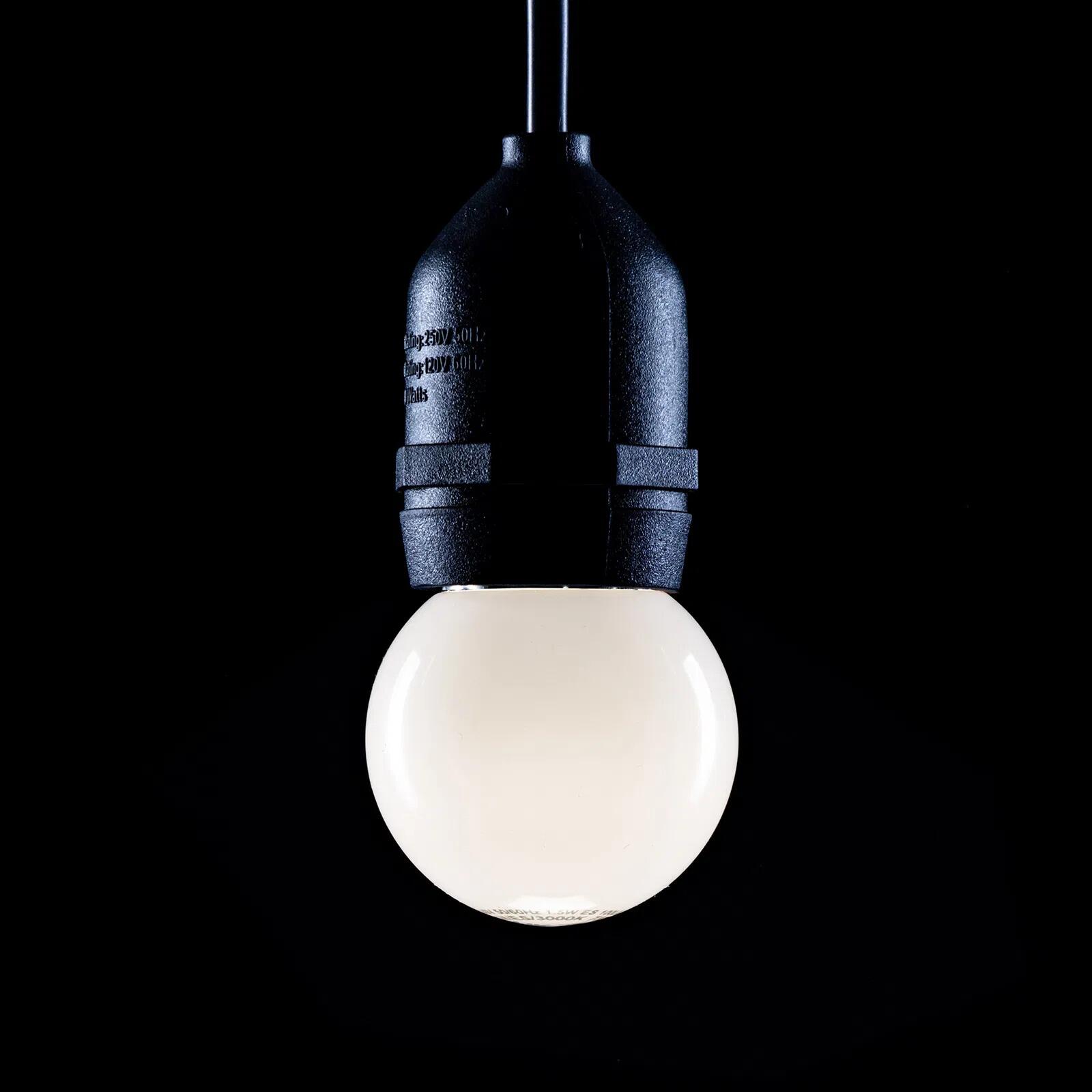 1.5W ES (E27) 4000K Mid White Golf Ball LED Lamp, 100LM | Festoon and Decorative Lighting | powershackshop.co.uk